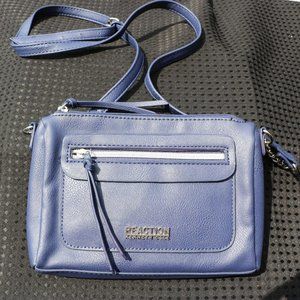 Kenneth Cole Vegan Leather Blue Crossbody (Like New)